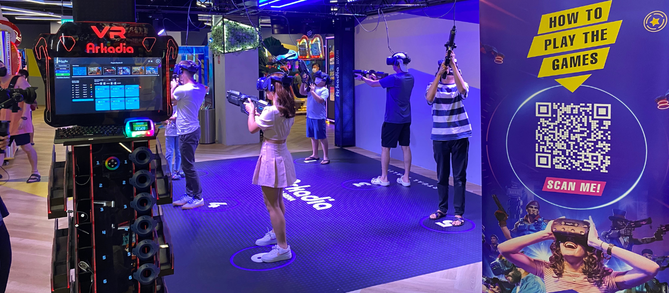 Arkadia 6-Player VR Arena Installed at Timezone New Location in Singapore